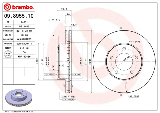 Brake Disc (BS 8455)