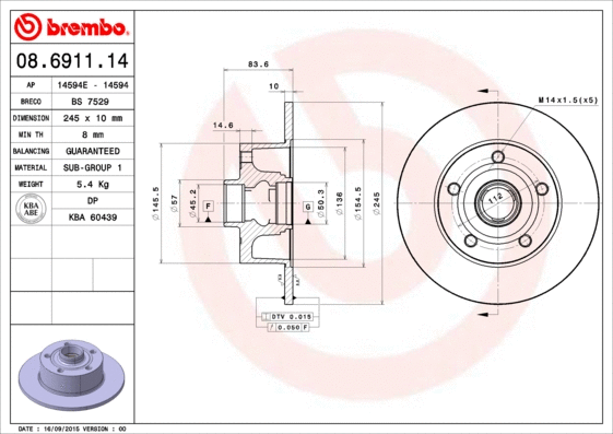 Brake Disc (BS 7529)