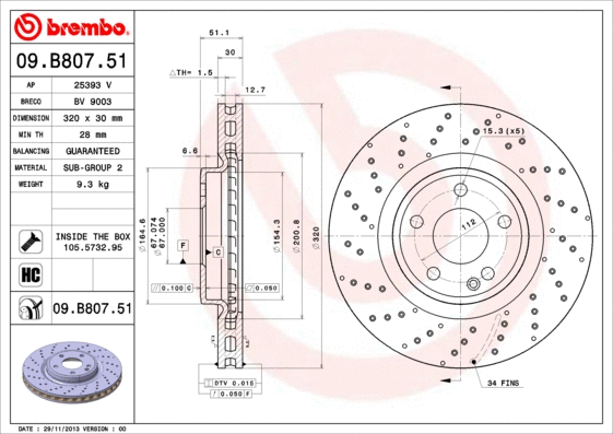 Brake Disc (BV 9003)