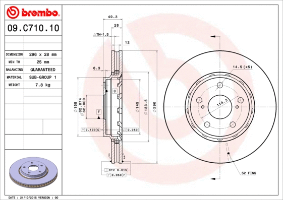 Brake Disc (BV 9206)