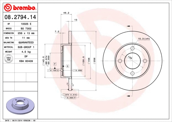 Brake Disc (BS 7302)