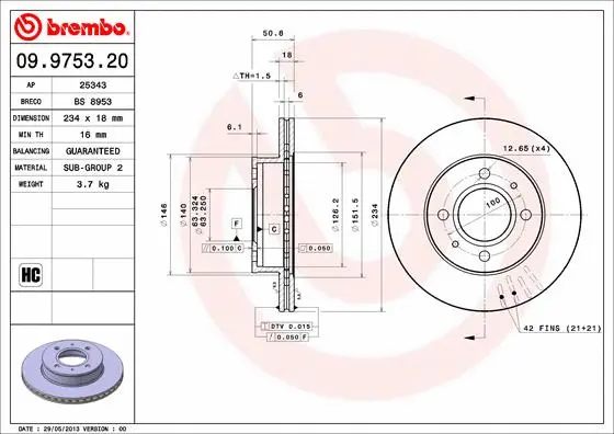 Brake Disc (BS 8953)