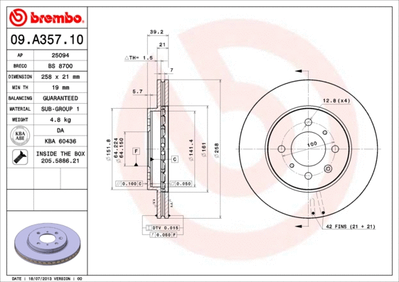 Brake Disc (BS 8700)