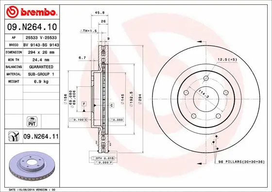 Brake Disc (BV 9143)