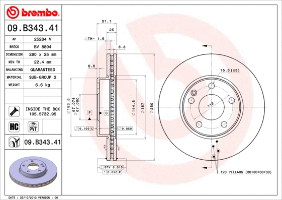 Brake Disc (BV 8894)