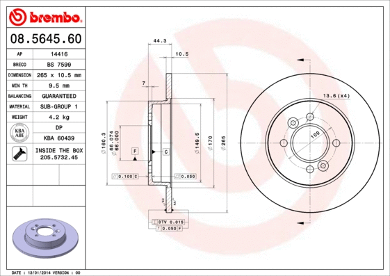 Brake Disc (BS 7599)