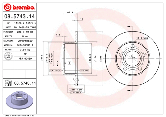 Brake Disc (BS 7468)