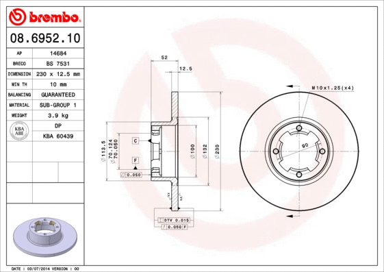 Brake Disc (BS 7531)