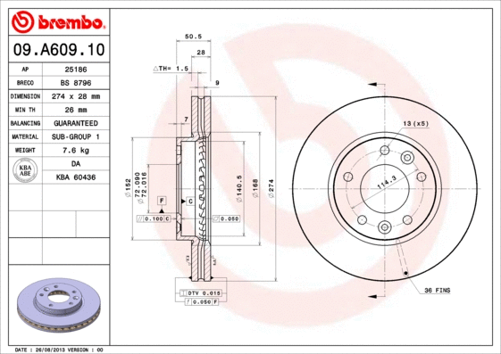 Brake Disc (BS 8796)