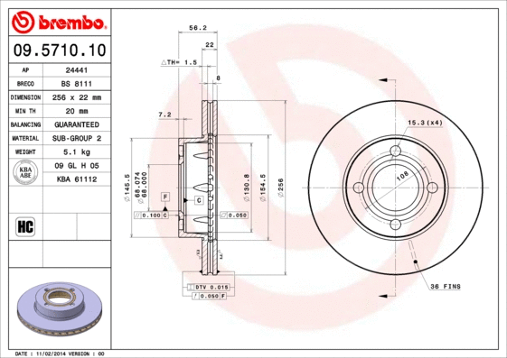 Brake Disc (BS 8111)