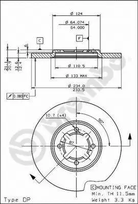 Brake Disc (BS 7505)