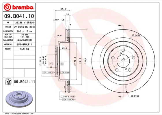 Brake Disc (BS 8846)