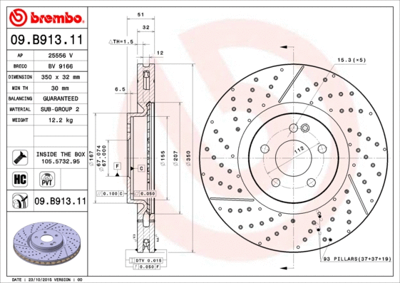 Brake Disc (BV 9166)