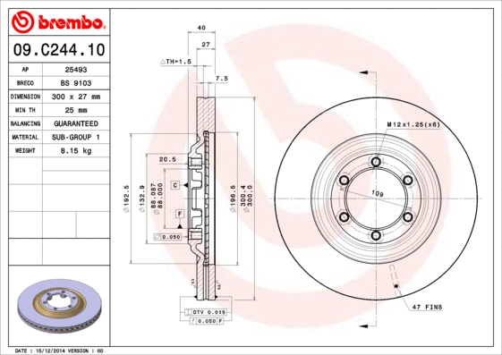 Brake Disc (BS 9103)