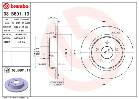 Brake Disc (BS 6027)