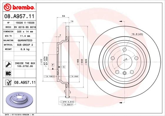 Brake Disc (BV 6018)