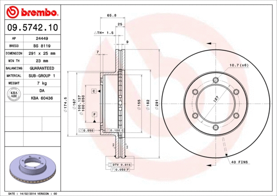 Brake Disc (BS 8119)