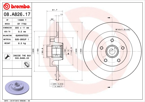 Brake Disc (BY 7782)