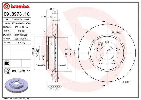 Brake Disc (BS 9044)