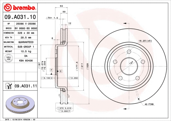 Brake Disc (BS 8692)