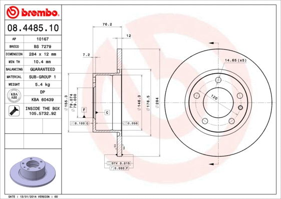 Brake Disc (BS 7279)