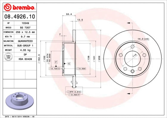 Brake Disc (BS 7357)