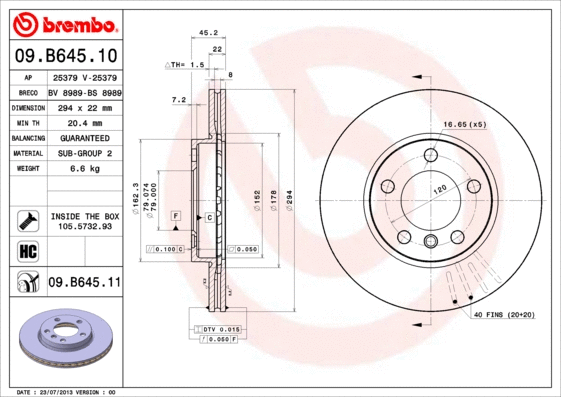 Brake Disc (BS 8989)