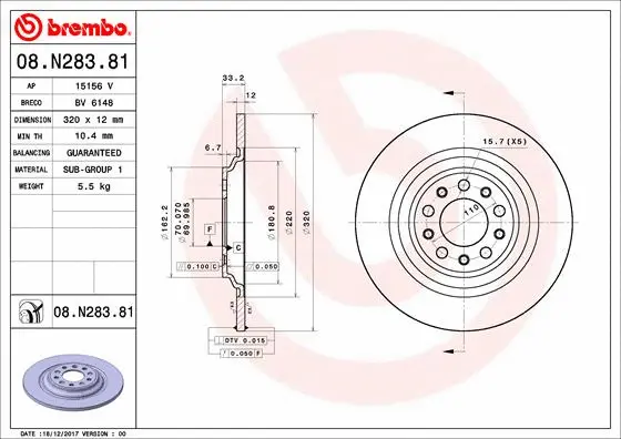 Brake Disc (BV 6148)