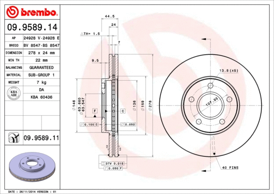 Brake Disc (BS 8547)