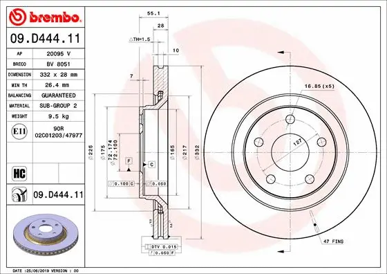 Brake Disc (BV 8051)