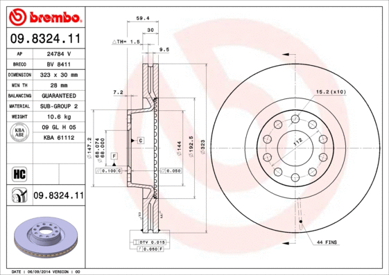 Brake Disc (BV 8411)
