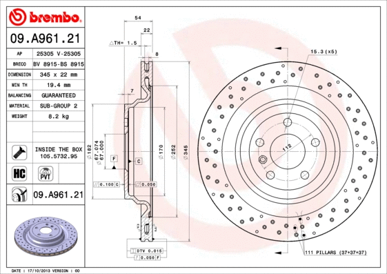 Brake Disc (BV 8915)