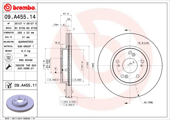 Brake Disc (BS 8736)