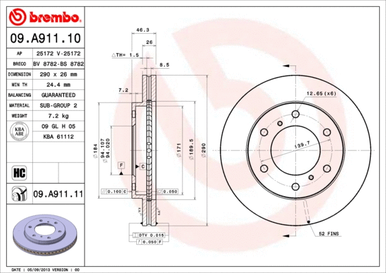 Brake Disc (BS 8782)