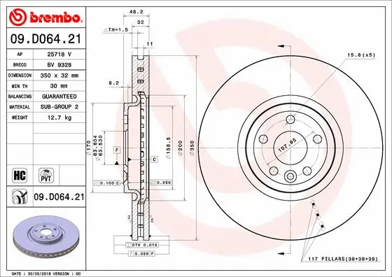 Brake Disc (BV 9328)