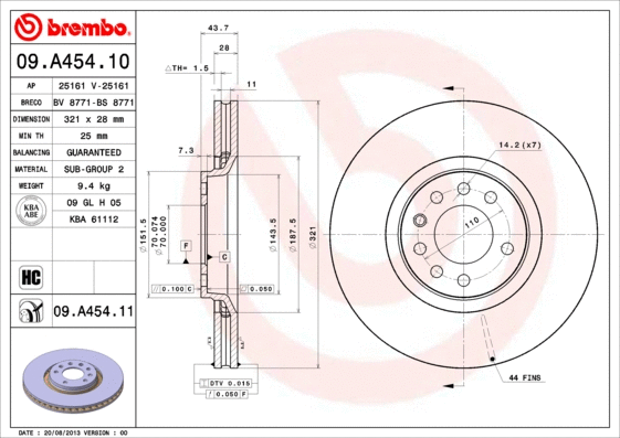 Brake Disc (BS 8771)