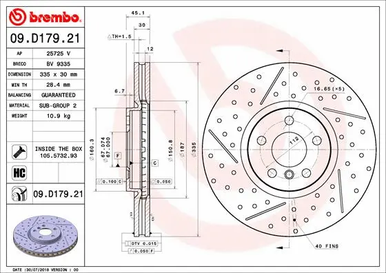 Brake Disc (BV 9335)