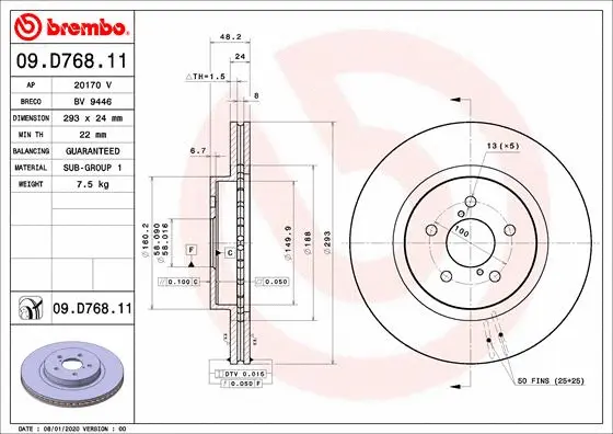 Brake Disc (BV 9446)