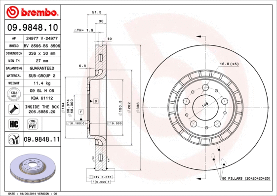 Brake Disc (BS 8596)