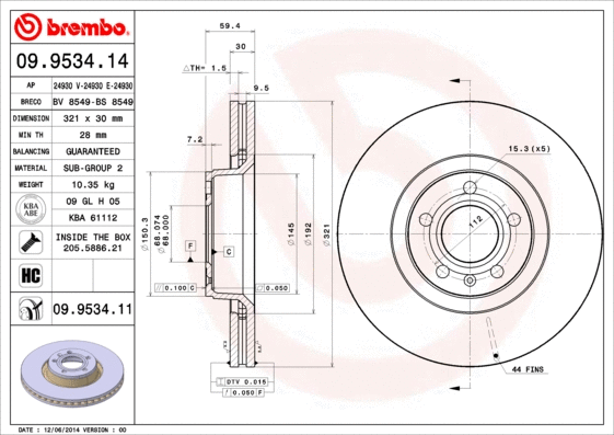 Brake Disc (BS 8549)