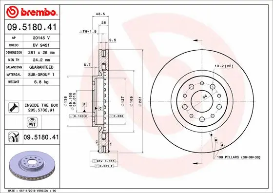 Brake Disc (BV 9421)