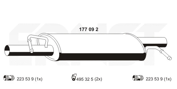 Centre Muffler (177092)