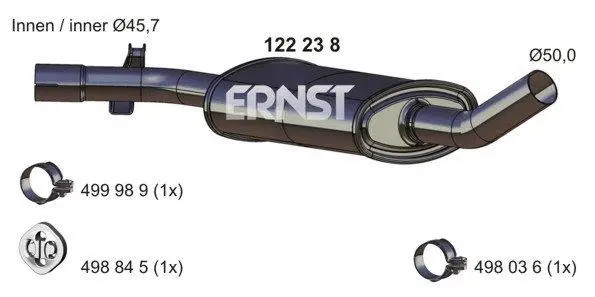 Centre Muffler (122238)