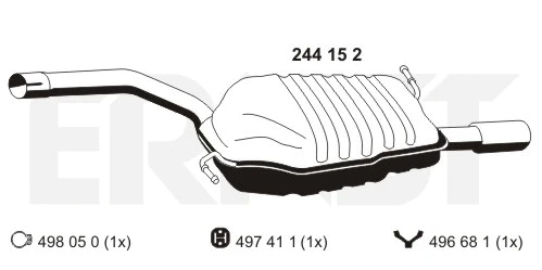 Rear Muffler (244152)