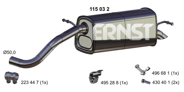 Rear Muffler (115032)