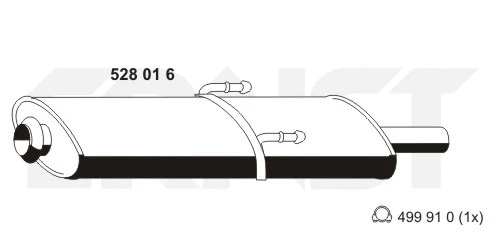 Centre Muffler (528016)