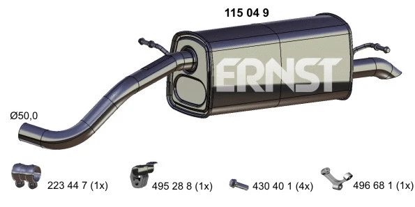 Rear Muffler (115049)