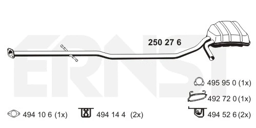 Rear Muffler (250276)