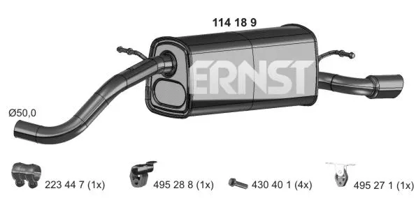 Rear Muffler (114189)