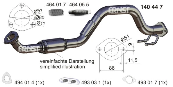 Exhaust Pipe (140447)